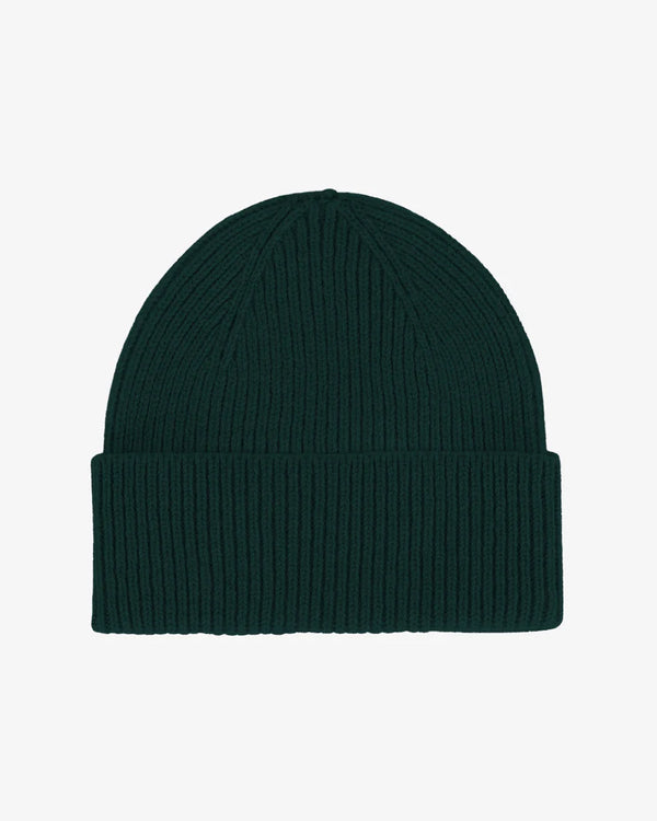 Merino Wool Beanie Emerald Green