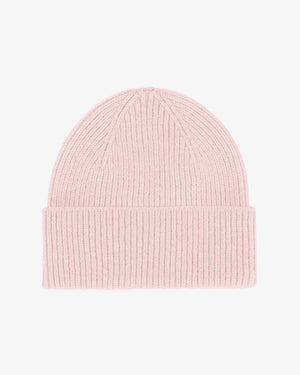 Merino Wool Beanie Faded Pink