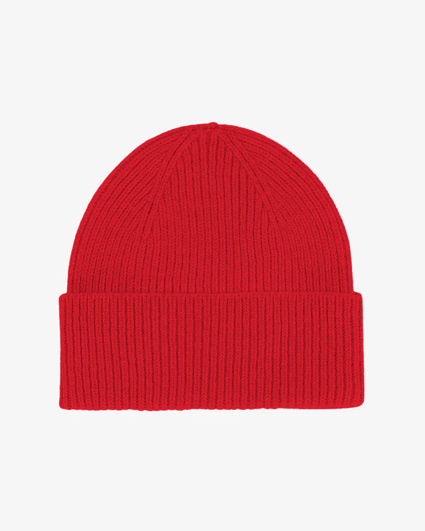 Merino Wool Beanie Scarlet Red