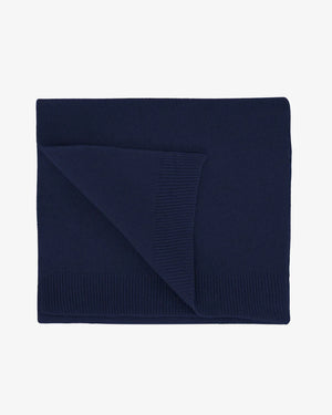 Merino Wool Schal Marine Blue