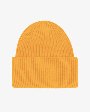 Merino Wool Hat Burned Yellow