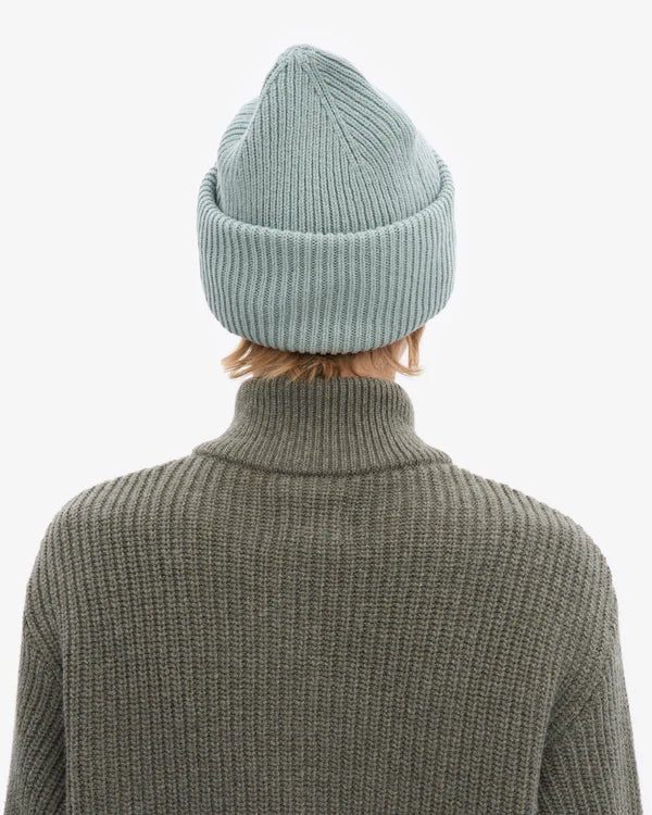 Merino Wool Hat Steel Blue