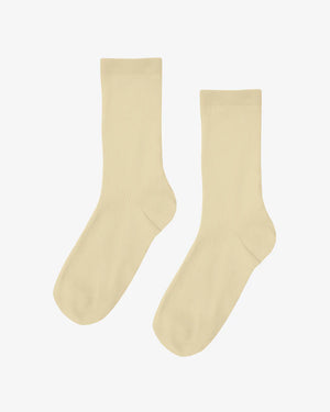 Classic Organic Socks Soft Yellow