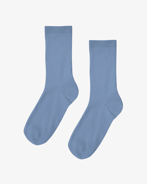 Classic Organic Socks Steel Blue