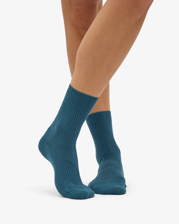 Classic Organic Socks Ocean Green