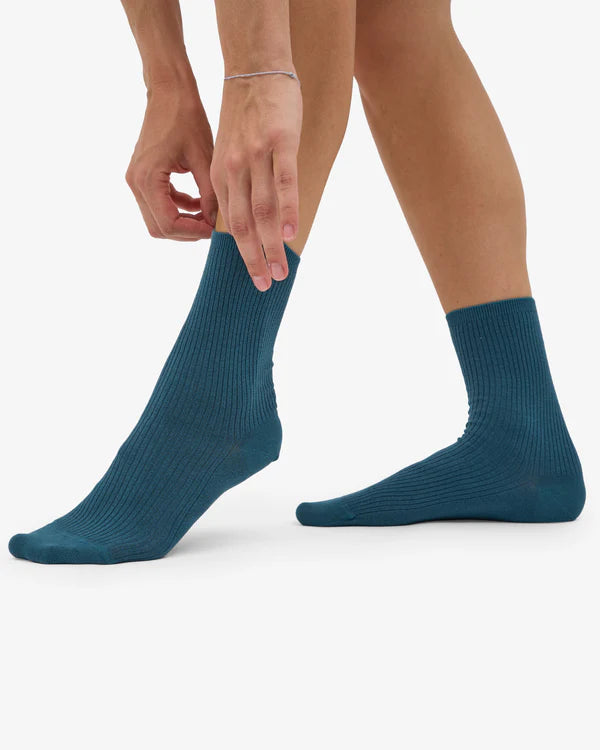Classic Organic Socks Ocean Green