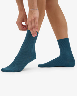 Classic Organic Socks Ocean Green