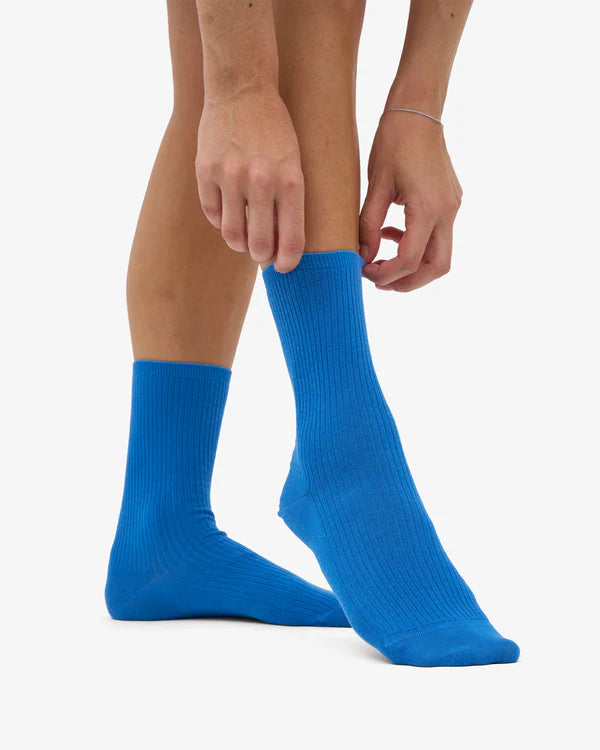 Classic Organic Socks Pacific Blue