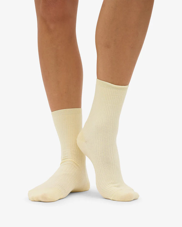 Classic Organic Socks Soft Yellow