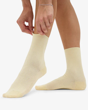 Classic Organic Socks Soft Yellow