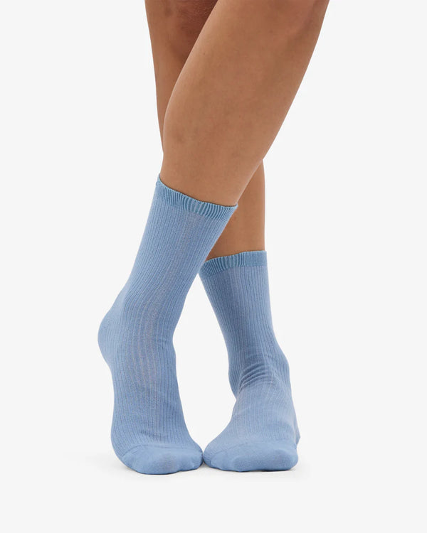 Classic Organic Socks Steel Blue