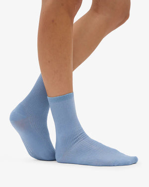Classic Organic Socks Steel Blue