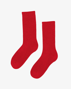 Organic Active Socks Scarlet Red