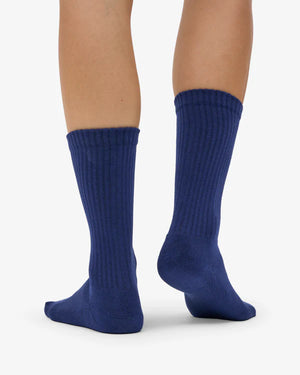 Organic Active Socks Marine Blue
