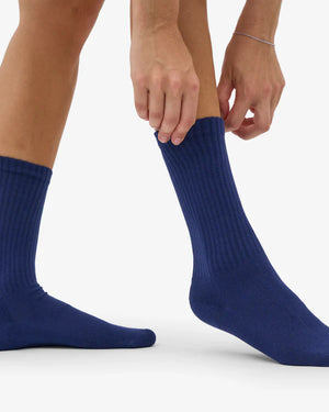 Organic Active Socks Marine Blue