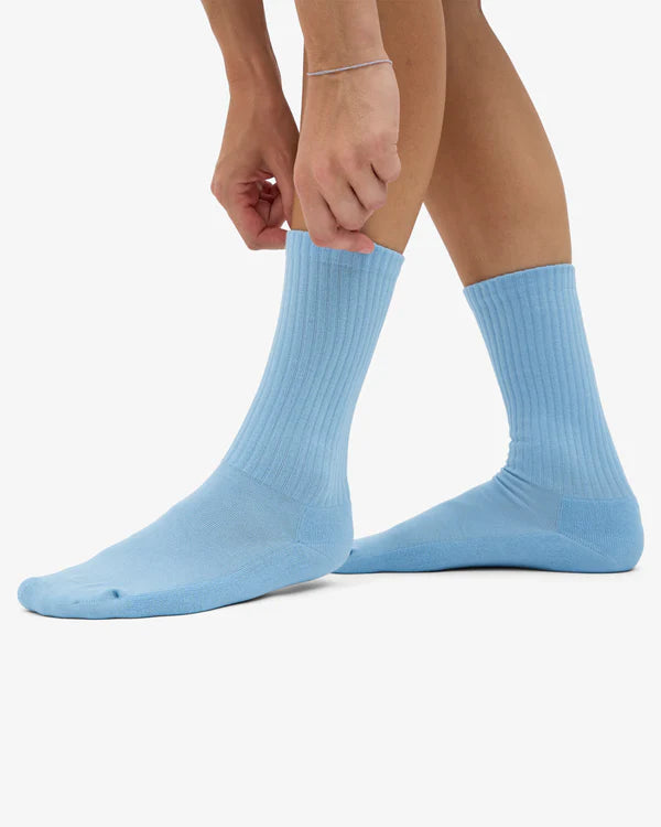 Organic Active Socks Seaside Blue