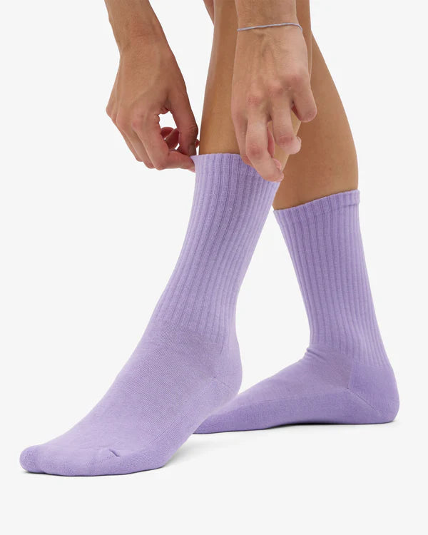 Organic Active Socks Soft Lavender