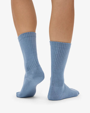 Organic Active Socks Steel Blue