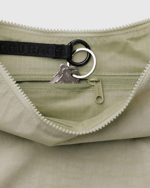 Baggu Medium Nylon Crescent Bag Celadon