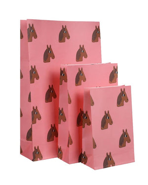 Geschenktüte Charlotte Janvier Horses mit Boden (5er-Pack)