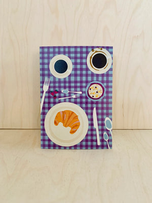 Coffee Breakfast Postkarte