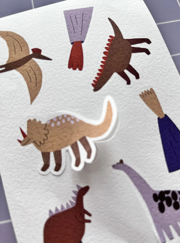 3 Stickerbögen Dinos by Anna Katharina Jansen