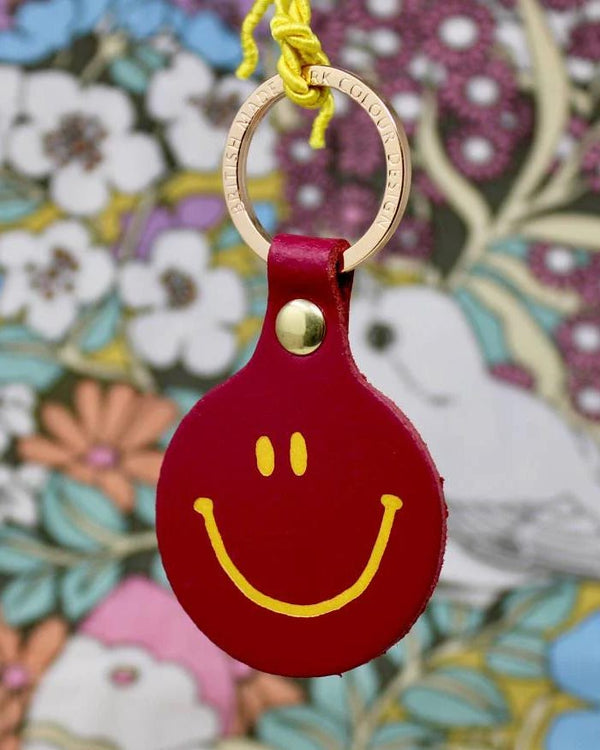 Feeling Lush Smiley Schlüsselanhänger Magenta