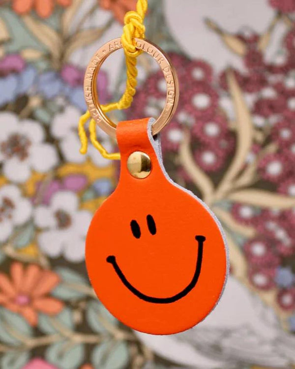 Feeling Lush Smiley Schlüsselanhänger Orange
