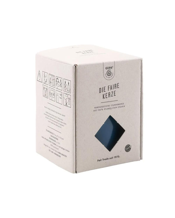 Fair Trade Stumpenkerze Ocean 10 cm / Ø 7,5 cm