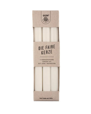 Tafelkerzen Weiss 3er Set