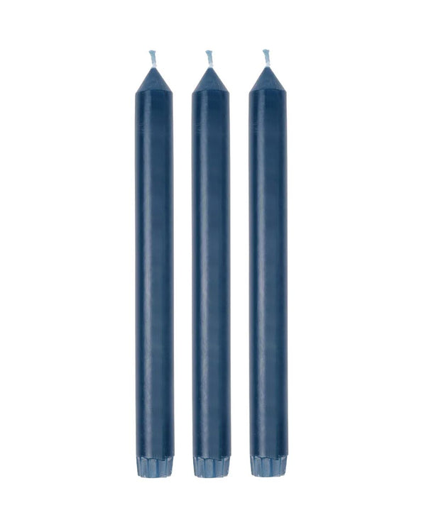 Fair Trade Tafelkerzen Ocean 3er Set / 22,5 cm