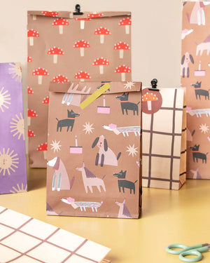 Geschenktüte Anna Katharina Jansen Hunde mit Boden (5er-Pack)