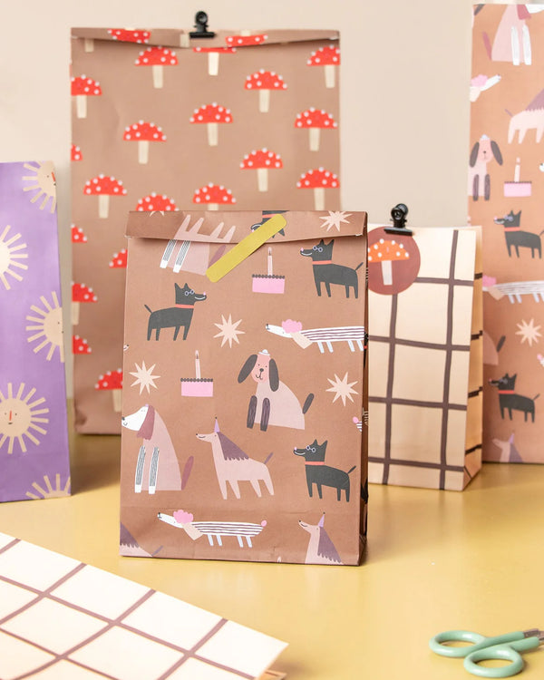Geschenktüte Anna Katharina Jansen Hunde mit Boden (5er-Pack)