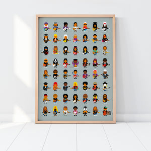 Guitar Players Poster (50 x 70cm)