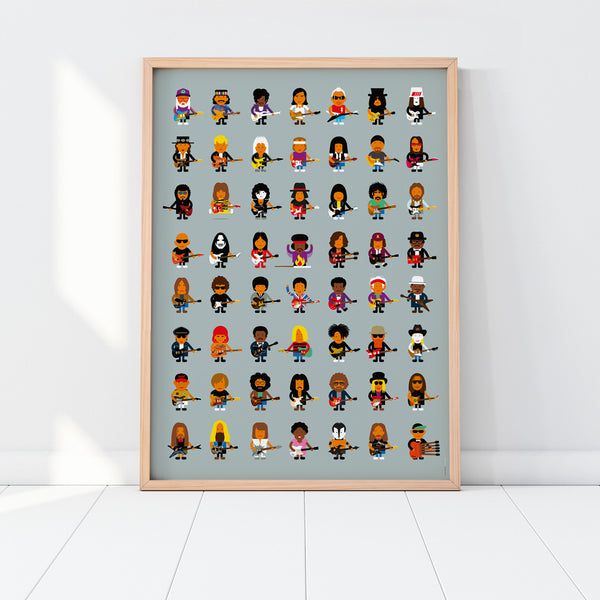 Guitar Players Poster (50 x 70cm)
