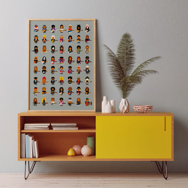 Guitar Players Poster (50 x 70cm)