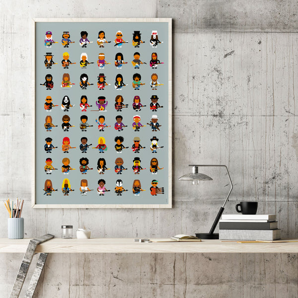 Guitar Players Poster (50 x 70cm)