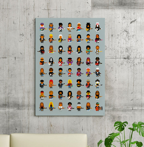 Guitar Players Poster (50 x 70cm)
