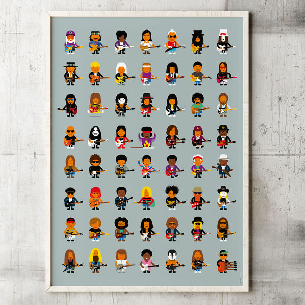 Guitar Players Poster (50 x 70cm)