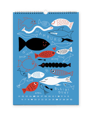 HAMBURG Wandkalender 2026