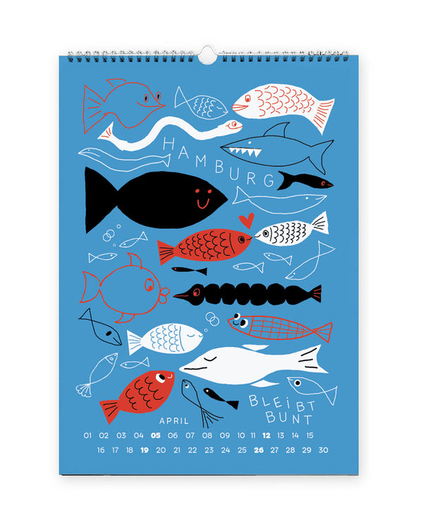 HAMBURG Wandkalender 2026