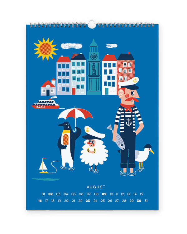 HAMBURG Wandkalender 2026