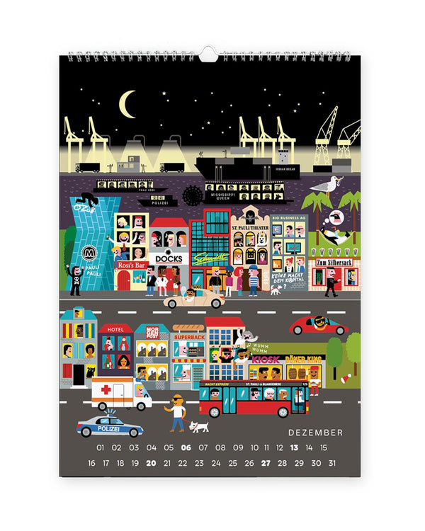 HAMBURG Wandkalender 2026