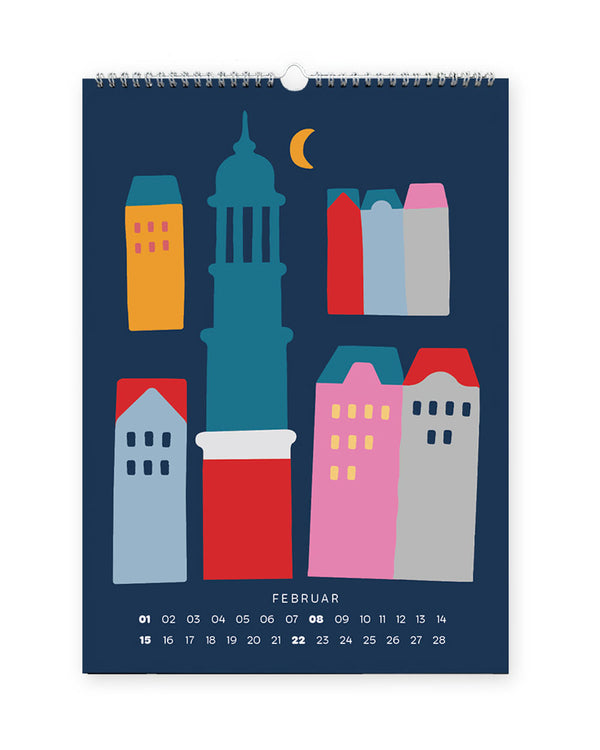 HAMBURG Wandkalender 2026