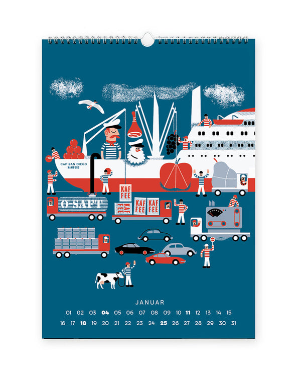 HAMBURG Wandkalender 2026