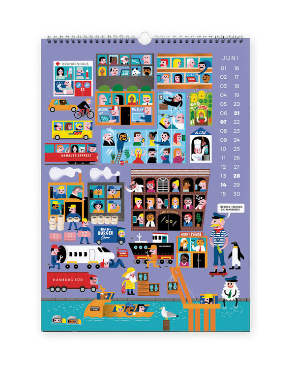 HAMBURG Wandkalender 2026