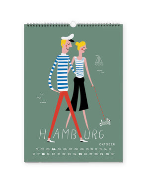 HAMBURG Wandkalender 2026