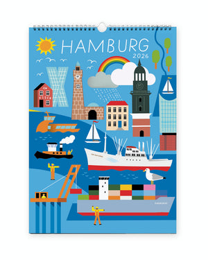 HAMBURG Wandkalender 2026
