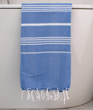 Hamamtuch Greek Blue White