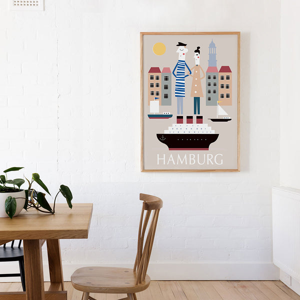 Hamburg Elbsonne Poster